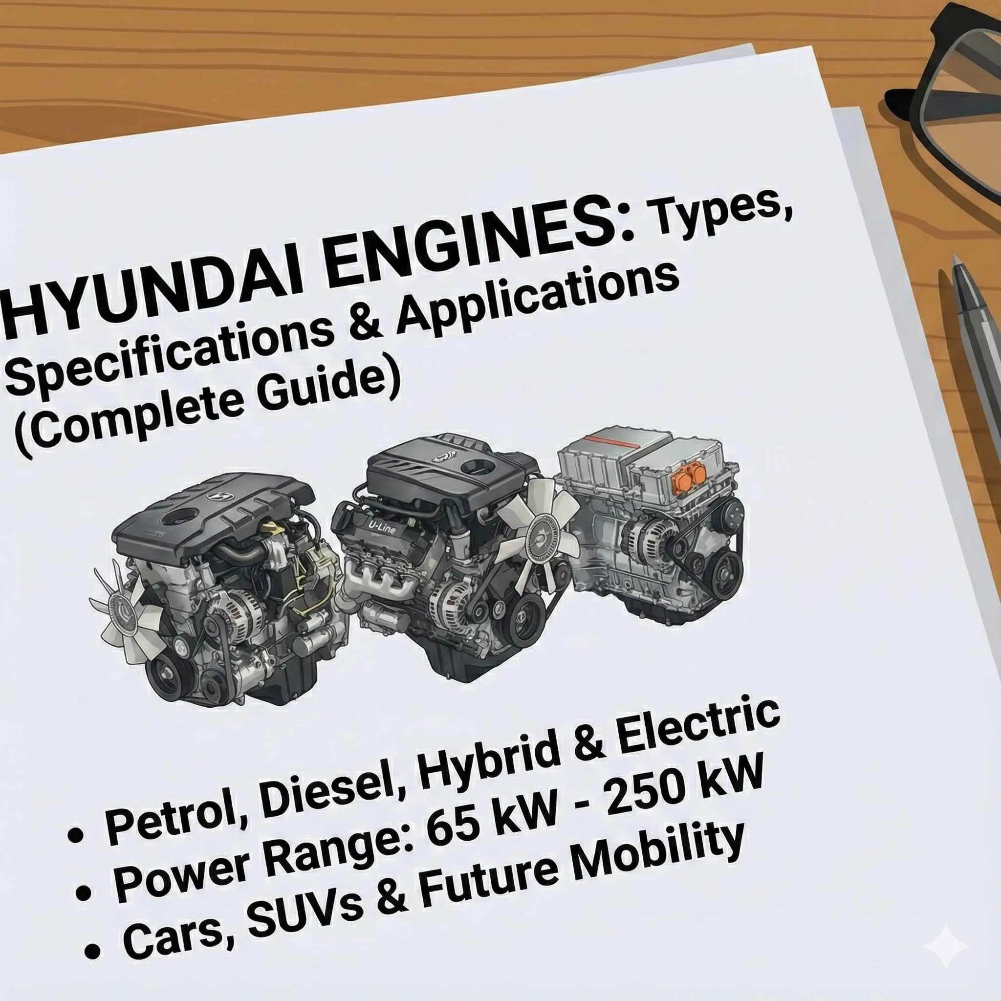 Hyundai Engines: Types, Specifications & Applications (Complete Guide)