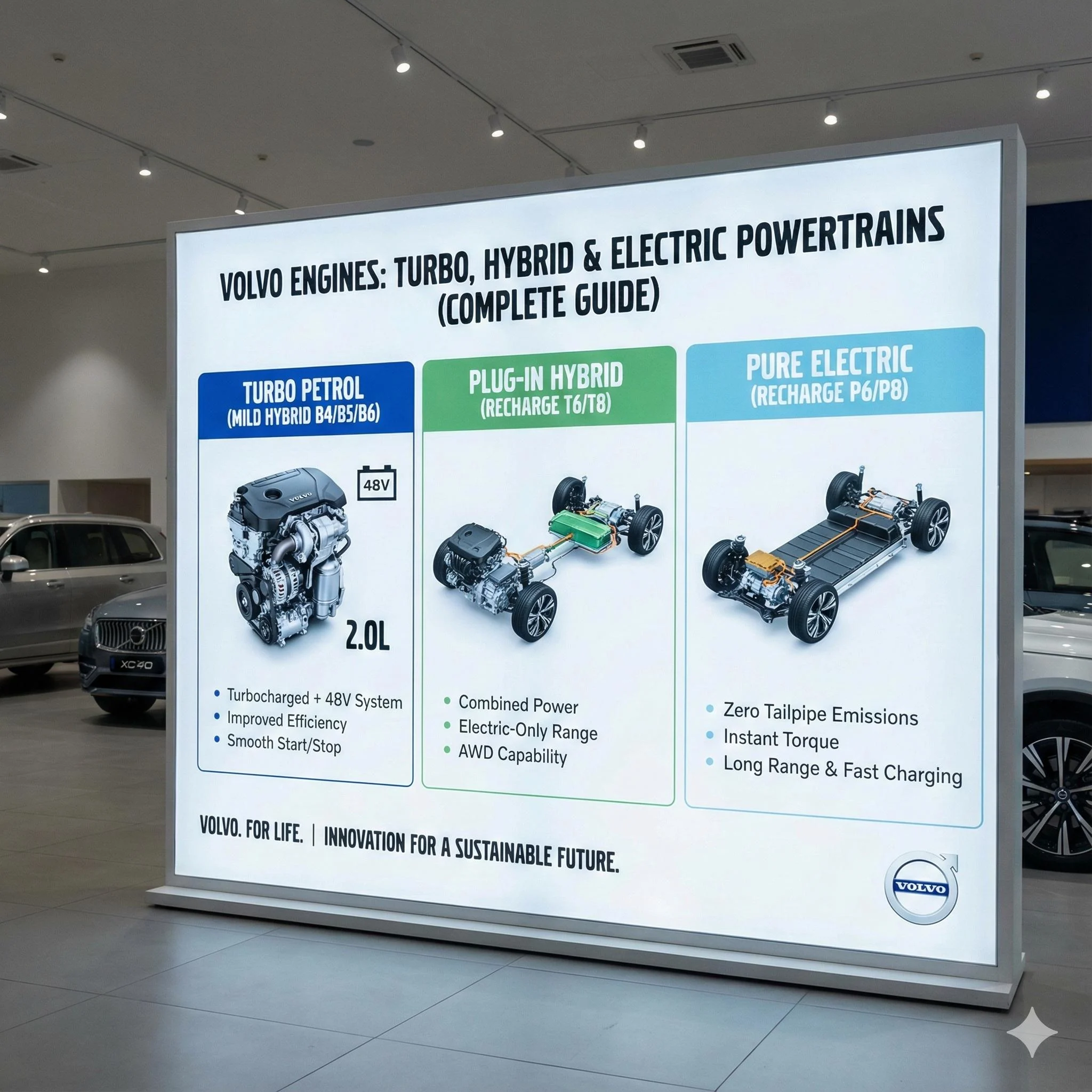 Volvo Engines: Turbo, Hybrid & Electric Powertrains (Complete Guide)